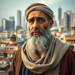 A modern reinterpretation of Hamlet's father as an Iranian man living in 2025