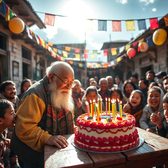 In a small village in Nepal, a young boy named Pasang Sherpa is celebrating his beloved old chubby Baba's birthday