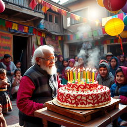 In a small village in Nepal, a young boy named Pasang Sherpa is celebrating his beloved old chubby Baba's birthday