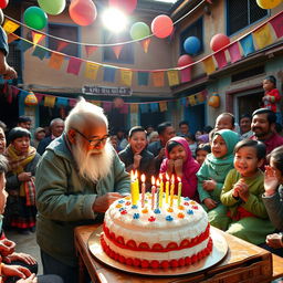 In a small village in Nepal, a young boy named Pasang Sherpa is celebrating his beloved old chubby Baba's birthday