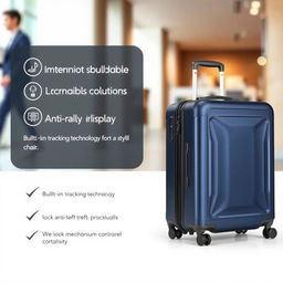 A sleek and modern suitcase that can transform into a stylish chair