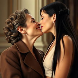 A romantic scene depicting Edwige Feuillère as Mlle