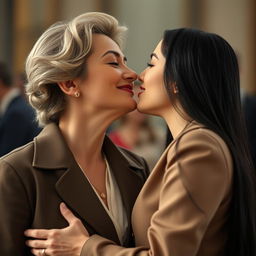 A romantic scene depicting Edwige Feuillère as Mlle