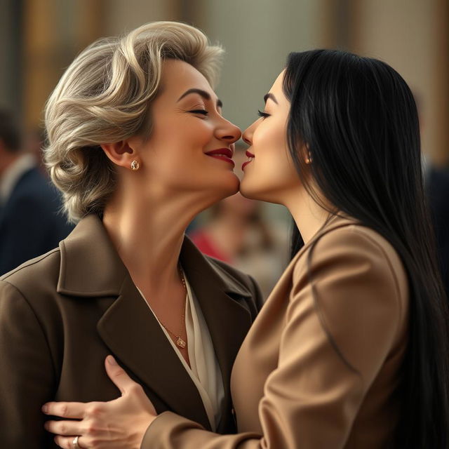 A romantic scene depicting Edwige Feuillère as Mlle