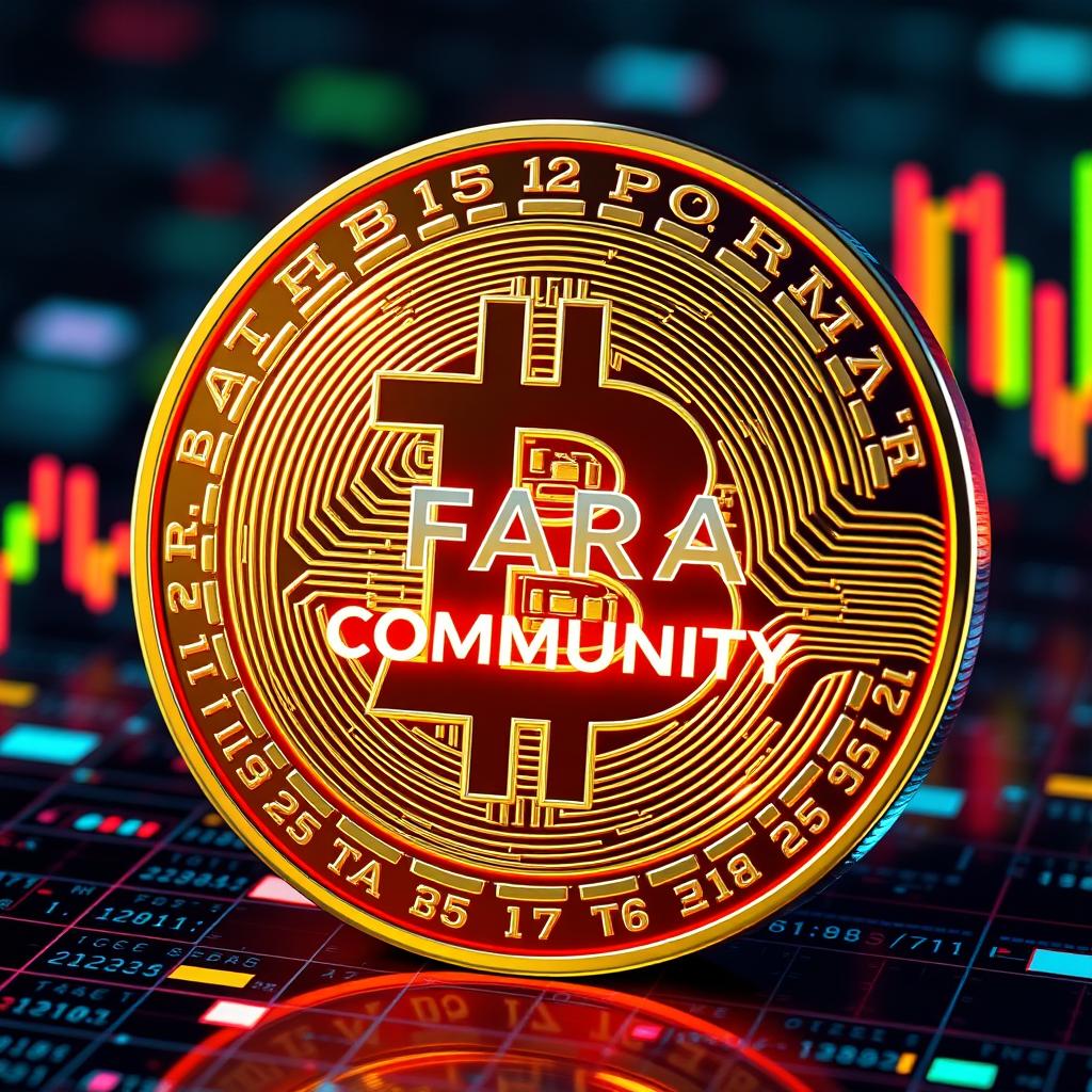 An artistic representation of a Bitcoin (BTC) chart displaying an uptrend, with the dynamic rise and fall of prices beautifully illustrated