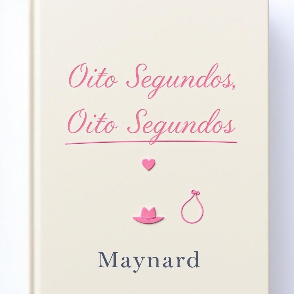 A book cover for 'Oito Segundos' by Maynard, featuring a neutral background in beige or light gray