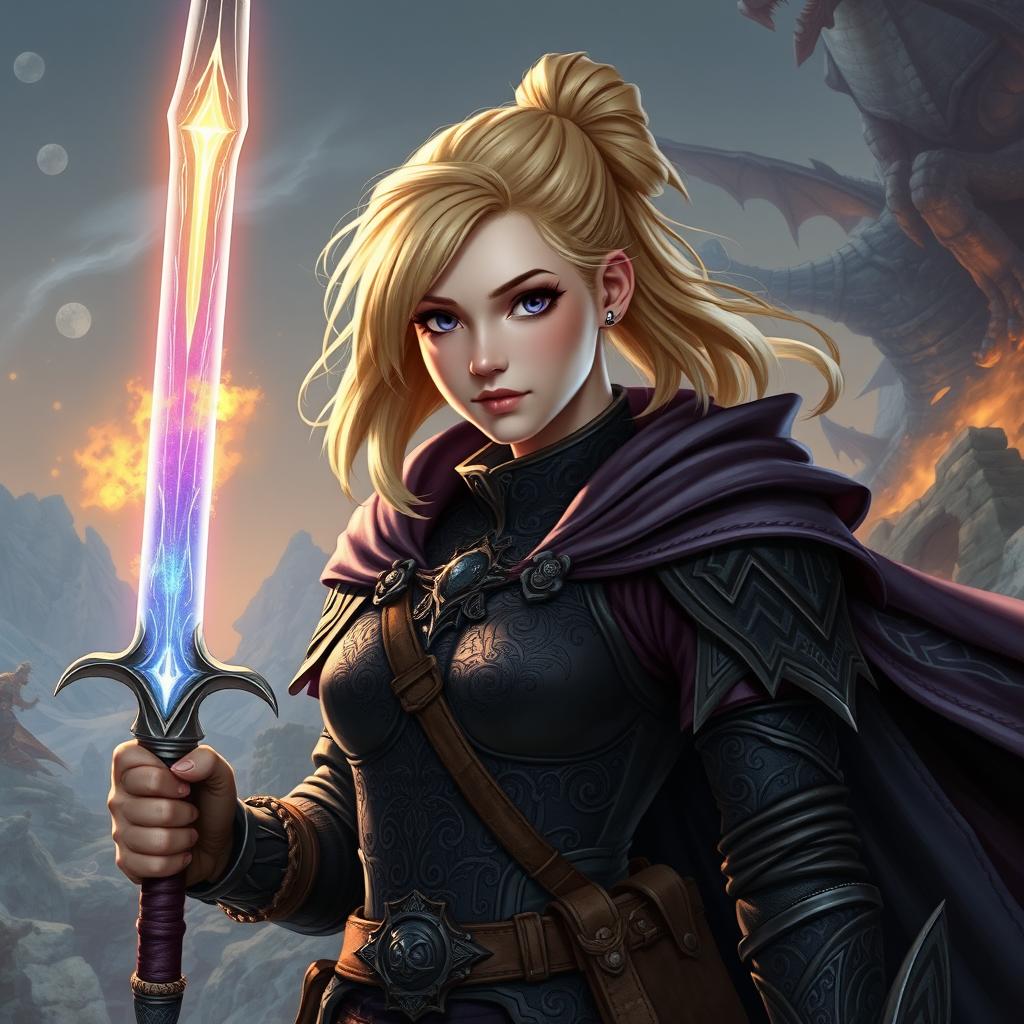 Epic D&D Adventure: 18-Year-Old Human Female Heroine
