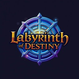 A logo design for the game titled 'Labyrinth of Destiny'