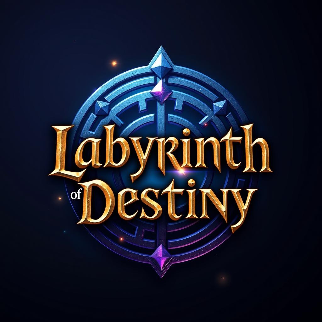 A logo design for the game titled 'Labyrinth of Destiny'