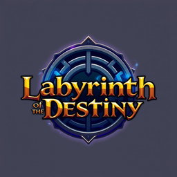 A logo design for the game titled 'Labyrinth of Destiny'