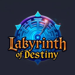 A logo design for the game titled 'Labyrinth of Destiny'
