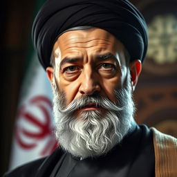 A powerful and intense portrait of Ayatollah Ali Khamenei
