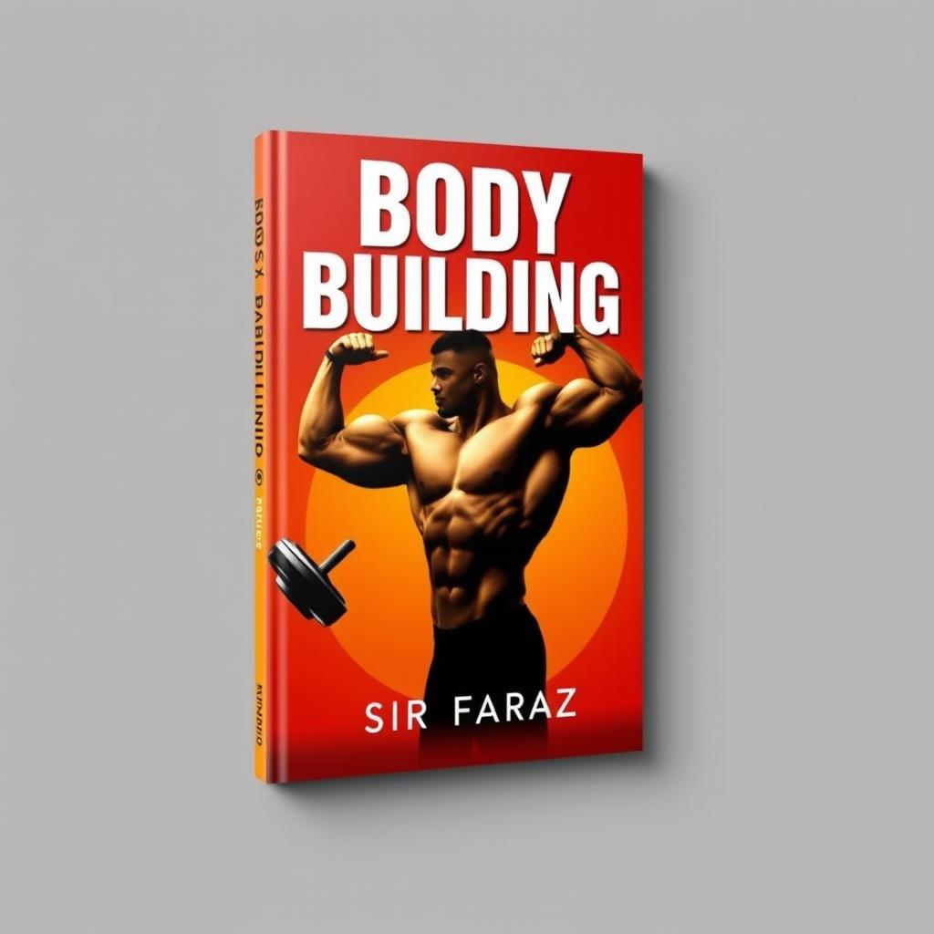 A dynamic and inspiring book cover for the title "Body Building" by Sir Faraz, published in 2025