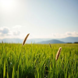A fresh and smooth landscape photo showcasing a serene morning scene