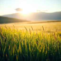 A fresh and smooth landscape photo showcasing a serene morning scene