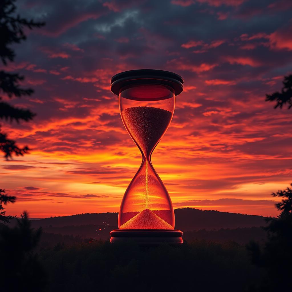 Timeless Beauty: Sunset and Hourglass