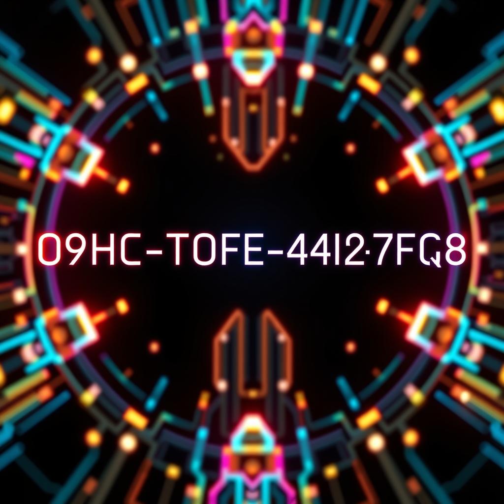 A digital artwork featuring a futuristic data display with an array of vibrant colors and abstract shapes