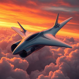 A futuristic aircraft design featuring two distinct legs, resembling sleek jet engines with advanced technology