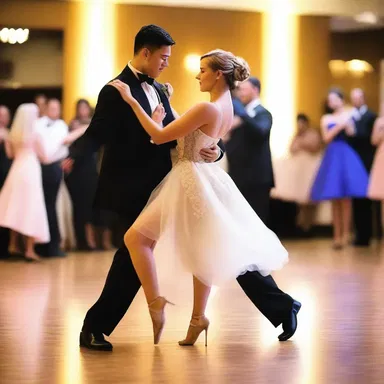 Their dance showcased their adroitness as they effortlessly glided across the floor, creating a romantic atmosphere.