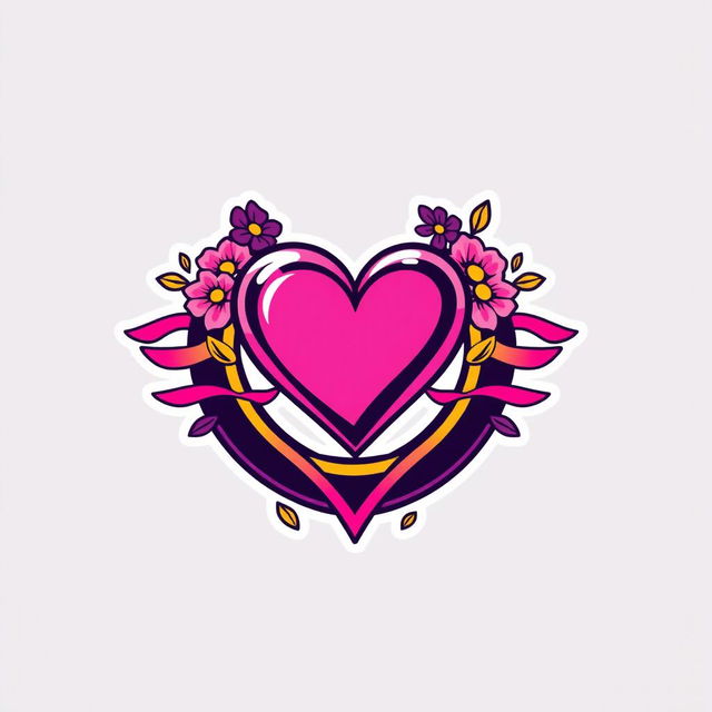 A creative and stylish symbol designed specifically for young female fans of Drugovich, incorporating elements that resonate with empowerment and fun