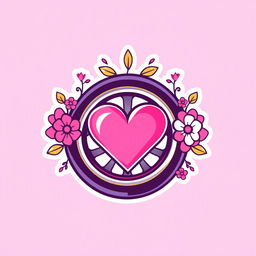A creative and stylish symbol designed specifically for young female fans of Drugovich, incorporating elements that resonate with empowerment and fun