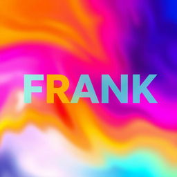 A stylish and modern profile picture featuring the name 'FRANK' written in bold, artistic typography