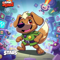 A vibrant and colorful illustration of Ruffs from the game Brawl Stars