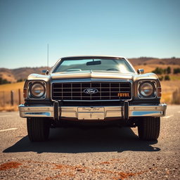 A classic 1975 Ford pony car, showcasing its iconic design and features