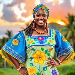 A person dressed in traditional St