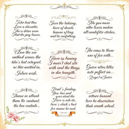 A beautifully arranged collection of inspiring quotes displayed on an elegant, vintage-style background
