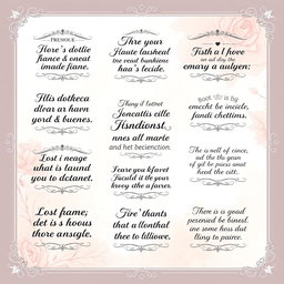 A beautifully arranged collection of inspiring quotes displayed on an elegant, vintage-style background