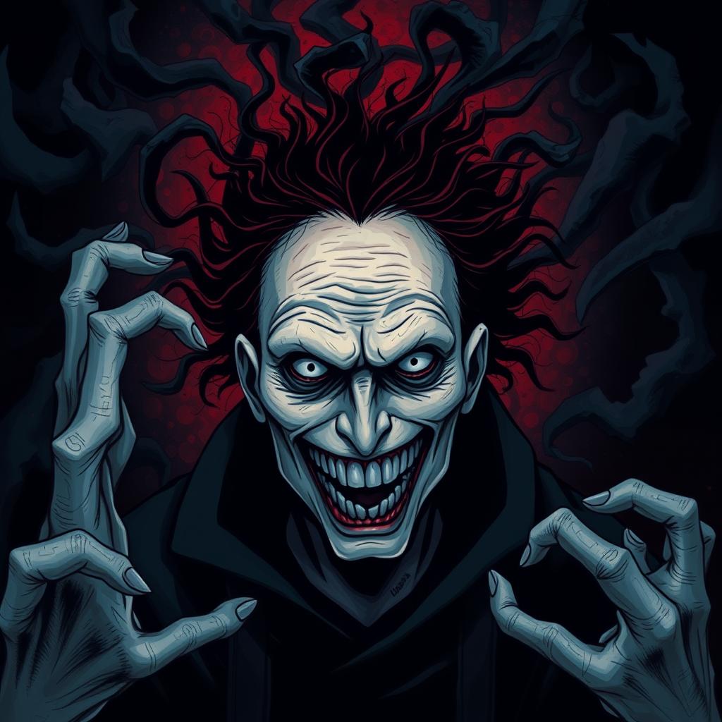 A haunting illustration depicting confusion, fear, anxiety, and panic