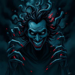 A haunting illustration depicting confusion, fear, anxiety, and panic