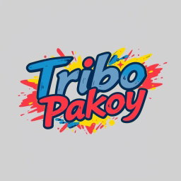 A vibrant and modern graphic design for a custom t-shirt featuring the name 'Trino Pakoyshirt'
