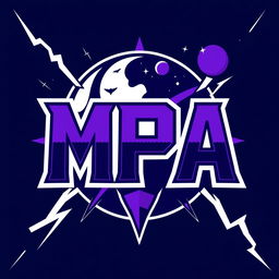 A logo design for a clan featuring the letters 'MPA' in a bold, dynamic style