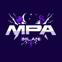 A logo design for a clan featuring the letters 'MPA' in an eye-catching style