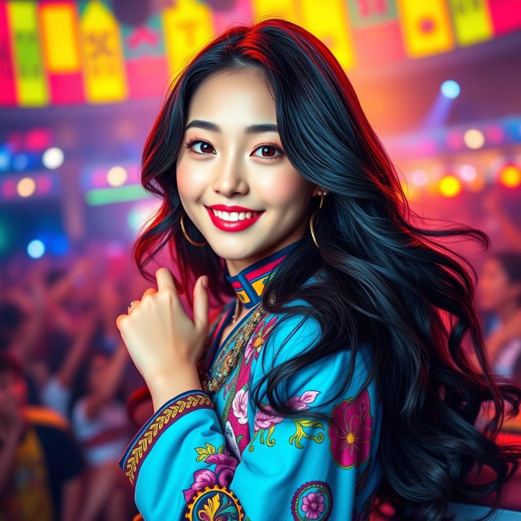 Vibrant Portrait of Jihyo from TWICE