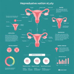 An informative and visually engaging infographic about the human reproductive system