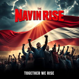 A powerful and evocative movie poster depicting themes of nationalism, unity, and revolution