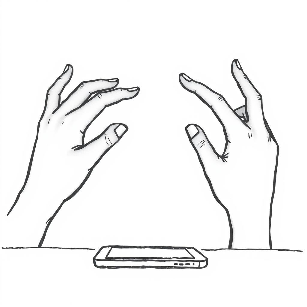 A silhouette of a student's fingers reaching out towards a smartphone placed on a surface, yearning to unlock it and unleash a flood of notifications