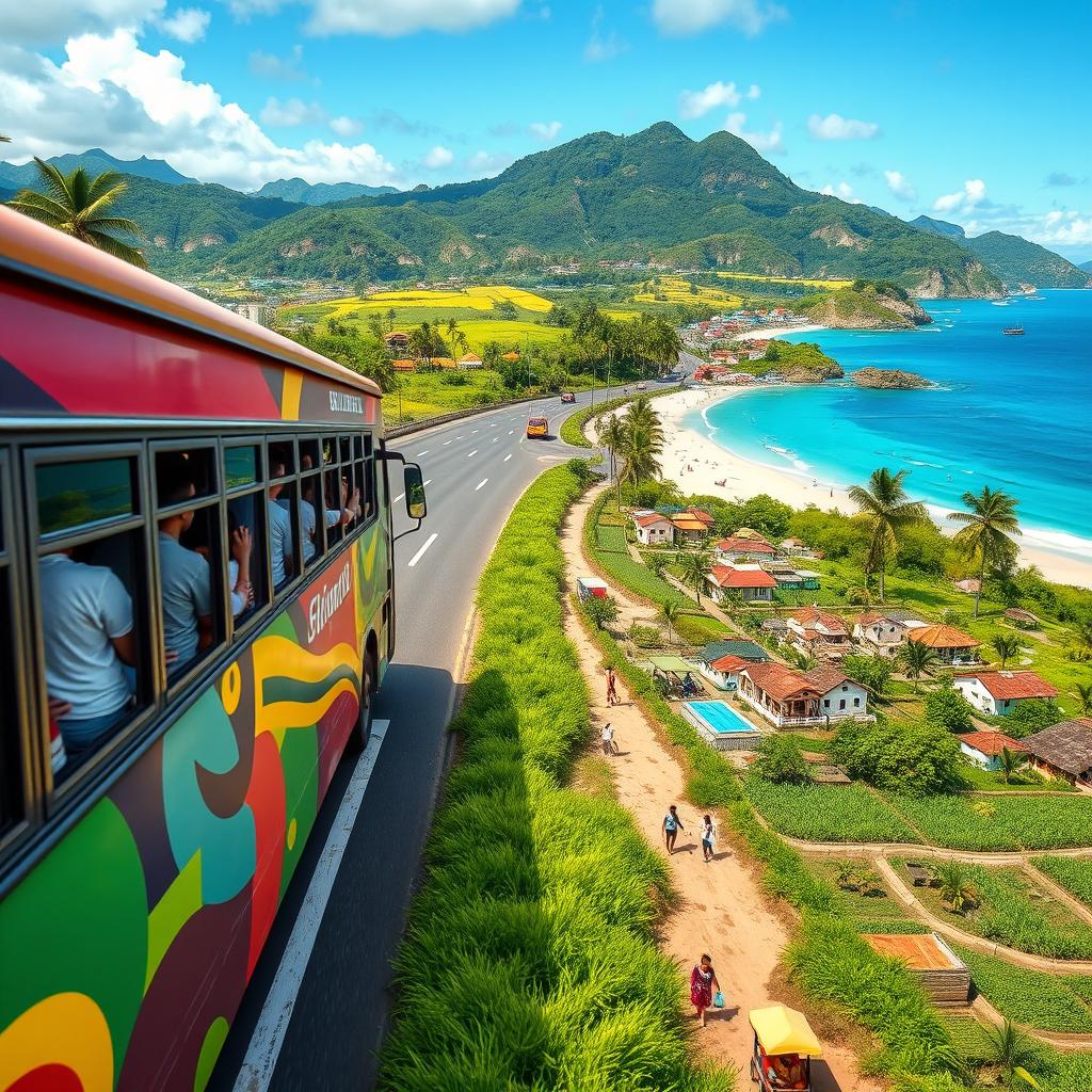 Vibrant Journey: Ride the Colorful Bus