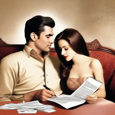 She adulates him with extravagant compliments and love letters.