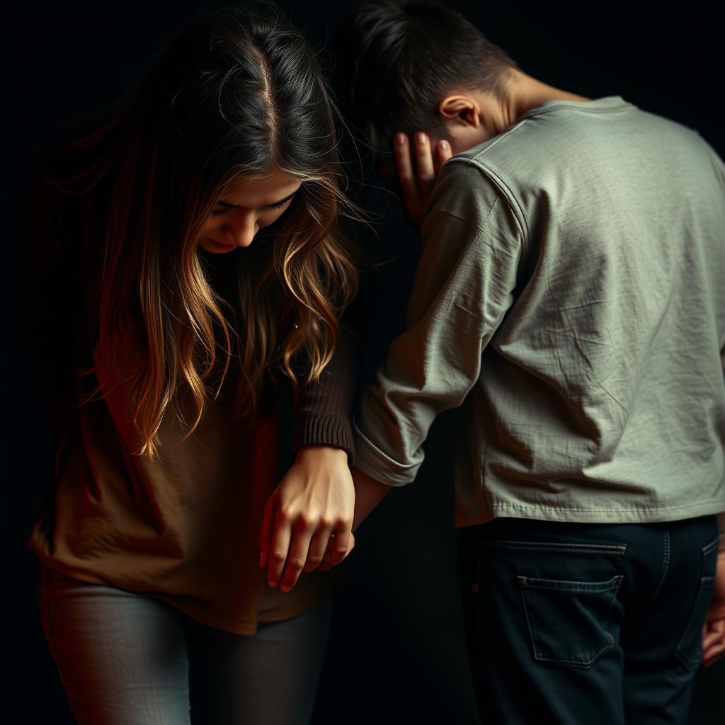 Emotional Connection: A Moment of Shared Sadness