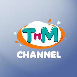 A vibrant and imaginative logo design for a fictional channel named 'TnM Channel'