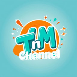 A vibrant and imaginative logo design for a fictional channel named 'TnM Channel'