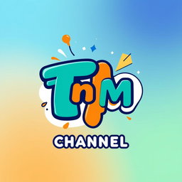 A vibrant and imaginative logo design for a fictional channel named 'TnM Channel'