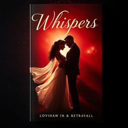 A captivating book cover design for the novel 'Whispers'