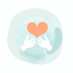 An artistic representation of an ethical communication symbol, featuring a dialogue bubble intertwined with a heart, symbolizing compassion and understanding