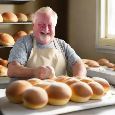 Why did the adult male go to the bakery? Because he kneaded a break!