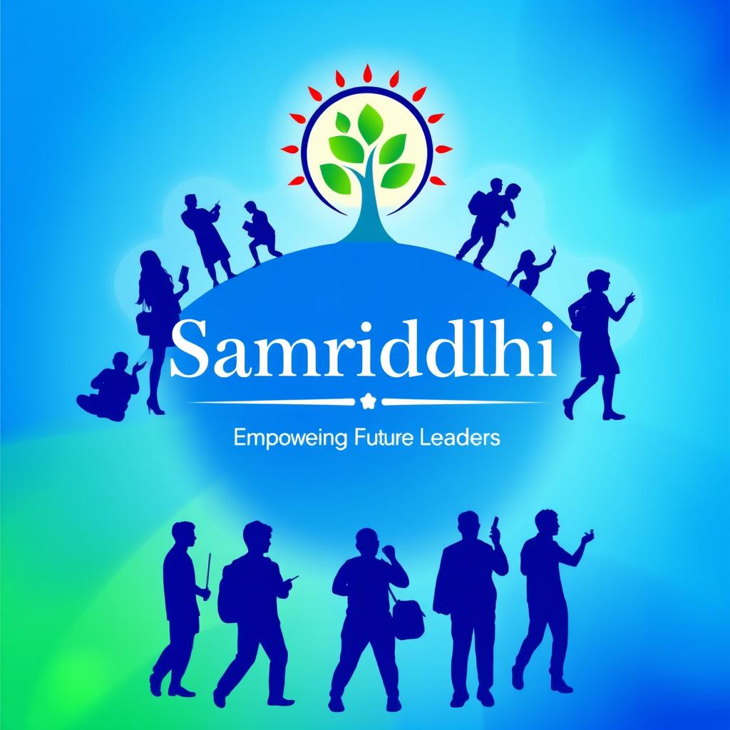 A vibrant and modern poster design for a student club named 'Samriddhi'